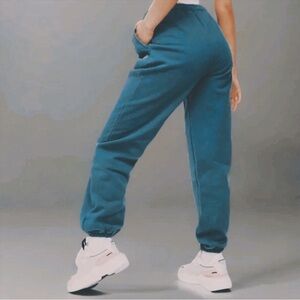 Champion Pintuck Seam Sueded Fleece Jogger Sweatpants Aqua Tonic
